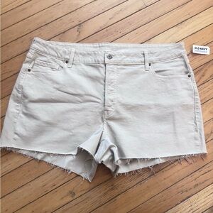 Old Navy Women's Cream Jean Shorts